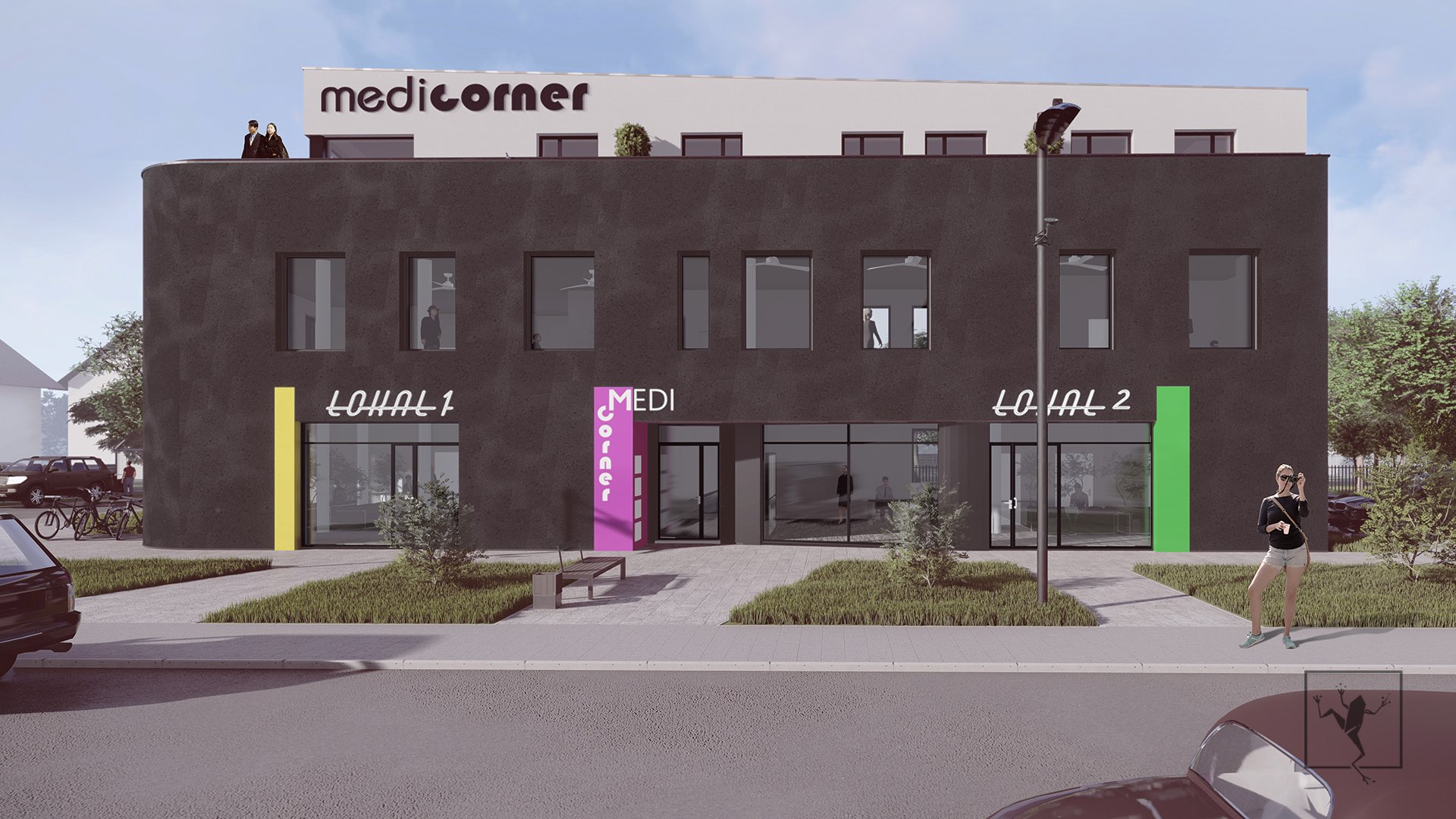 Budynek Usługowy MEDICORNER Kielce | Frog Studio - projektowanie wnętrz